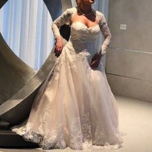 David's Bridal Jewel Wedding Gown